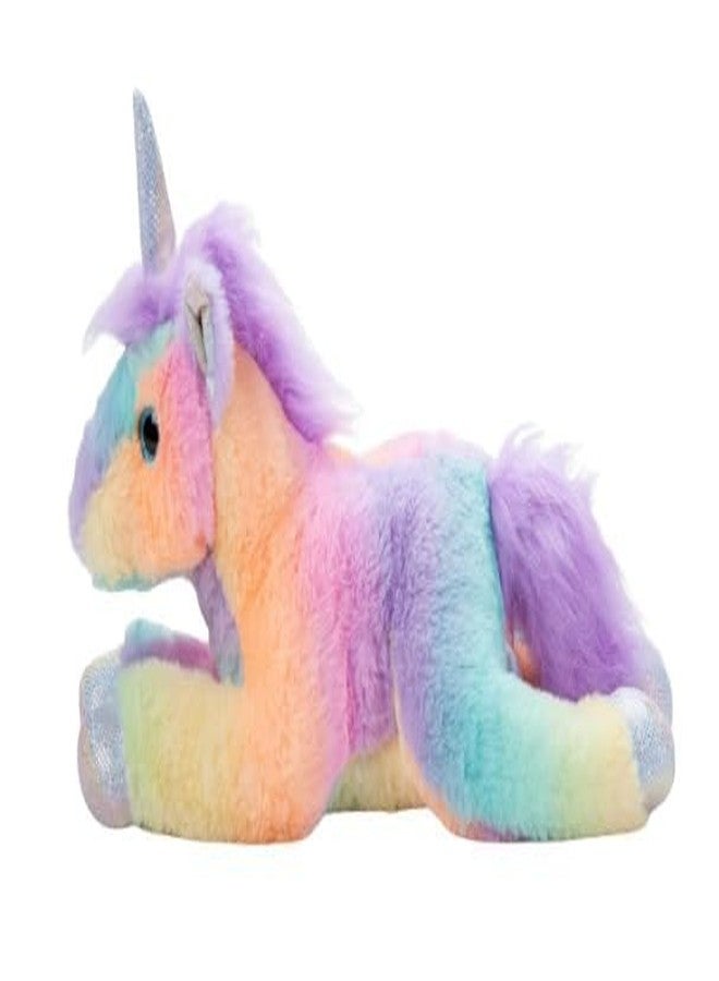 STRIDERS لعبة يونيكورن قطيفة ناعمة للأطفال - قوس قزح | حيوان محشو لطيف للأطفال | يونيكورن سحري قابل للعناق للبنات والأولاد | لعبة قطيفة ناعمة للعب - Image 1